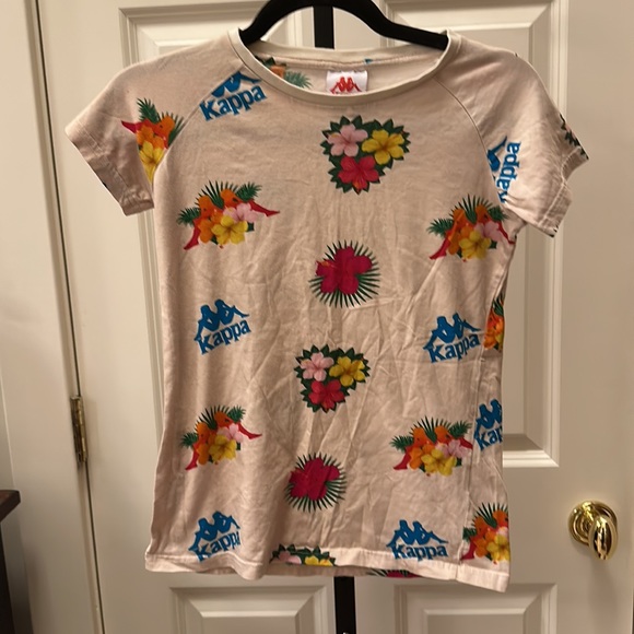 Kappa Bengkulu tee shirt in white cream - Picture 3 of 15